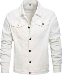 High Selling Friendly Budget Solid Color Jeans Jacket For Men Winter Season Factory Made Denim Men's Jackets - Product Image 1