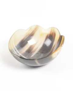 ชามฮอร์นที่ปลอดภัยสำหรับใส่อาหารพร้อมขอบธรรมชาติและด้านในเรียบสำหรับของแห้งและใช้ตกแต่งที่ชายฝั่งต่ำสุดด้วยโซนงานฝีมือส่งออก - Product Image 3