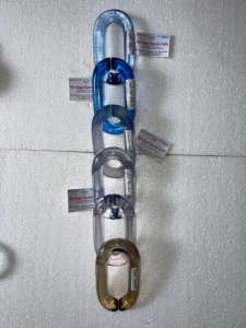 Maillons de chaîne en résine transparente colorée de grande taille pour décoration murale DIY diviseur de pièce et accessoires de rideaux - Product Image 6