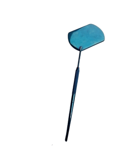 Logotipo privado Plasma azul Forma cuadrada Acero inoxidable Tendencia Logotipo personalizado Lupa Inspección de pestañas Espejo de pestañas - Product Image 2