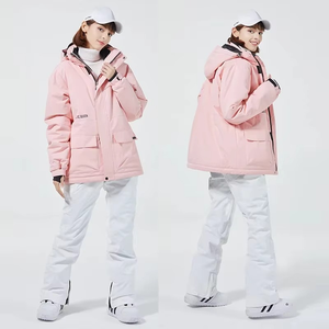 Overoles de Invierno para Mujer, Talla Grande, Impermeables, con Calefacción, para Esquí, Deportes de Nieve, con Capucha de Piel, Trajes para Deportes de Invierno - Product Image 1