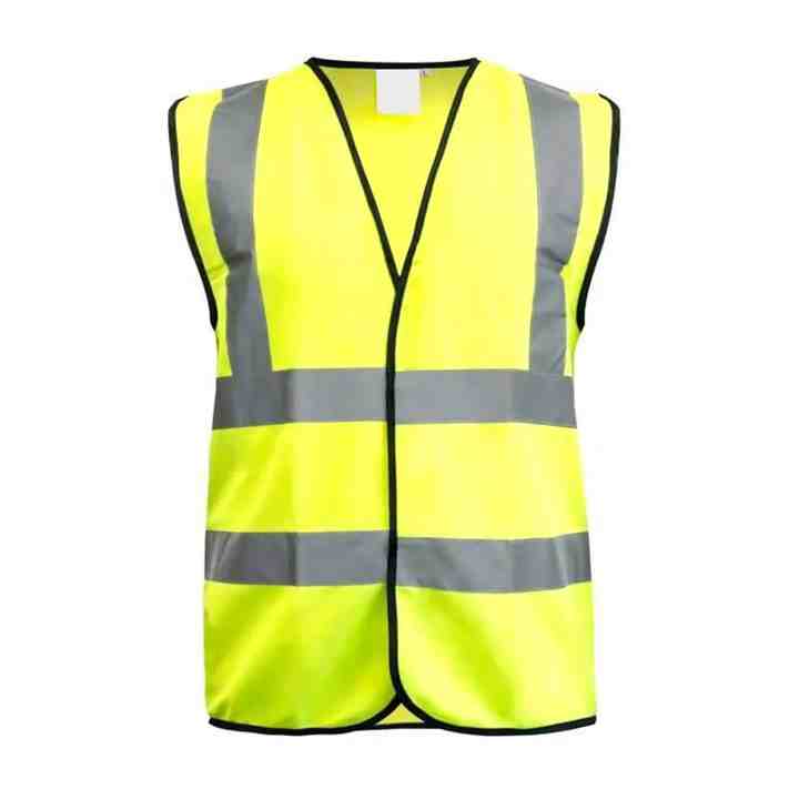 Hot Sales Summer Safety Practical Vest Long Length Breathable Mesh Fabric Zipper Closure Vintage Fluorescent Reflective Security