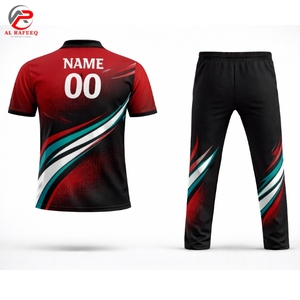 Conjunto de Camiseta Deportiva de Cricket de Manga Corta, 100% Poliéster, Sublimada, Personalizada de Alta Calidad para Hombre - Product Image 2