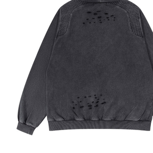 เสื้อสเวตเตอร์ถักมีฮู้ดผ้าหนาพิมพ์ลายรอยยิ้มบนท้องถนน - Product Image 4