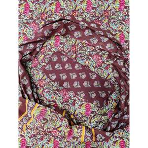 Fuchsia <b>Red</b> Unstitched Pure Cotton Dress <b>Material</b> Salwar Kameez Indian Pakistani Style (SHKS1187) - Product Image 1