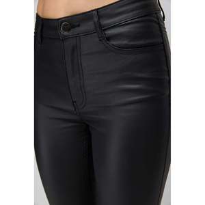 Pantalones Ajustados con Aspecto de Cuero - Product Image 4