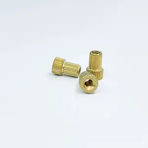 Free Sample Factory Direct Sale Brass Insert Nuts Nutsert Pure Solid Brass Insert Nut