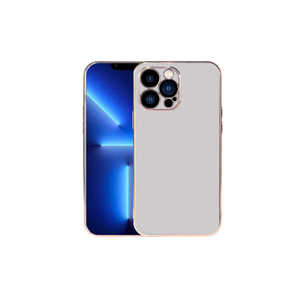 Étui de protection en silicone argenté de luxe Netzy Luxury SAFA Vienna Series pour iPhone 13 Plus, protection pour téléphone portable - Product Image 1