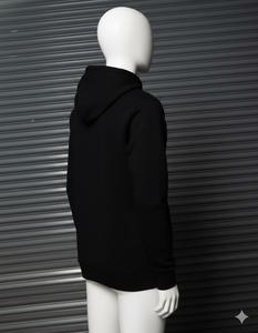 Sweat à capuche zippé en molleton lavé avec strass, prix direct usine, design personnalisé, respirant pour homme, hiver - Product Image 3