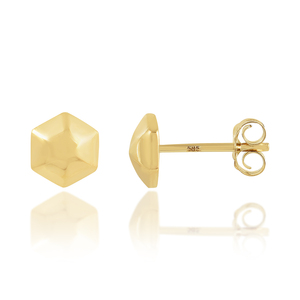 Boucles d'oreilles classiques en forme d'étoile en argent sterling 925 plaqué or pour femmes et hommes - Product Image 6