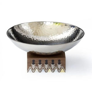 Bol de service en acier inoxydable au design corail de luxe avec support de branche bol de fruits et de noix décoratif en métal élégant pour la décoration intérieure - Product Image 5