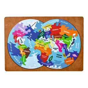 Wooden Puzzle "World Map"