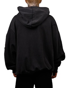 Sudaderas con capucha de gran tamaño en blanco para hombre, ropa de calle, sudadera con hombros caídos, contorno personalizado, logotipo lavado, sudaderas con capucha, peso pesado 500 GSM - Product Image 2