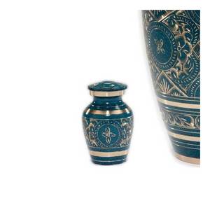 โกศโลหะขนาดเล็กสำหรับใส่เถ้ากระดูกสำหรับใส่เถ้ากระดูกของสัตว์เลี้ยงทำด้วยมือทำจากโลหะขนาดเล็ก - Product Image 3