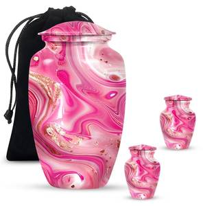 Beautiful Modern Pink Swirl Funeral Urn <b>for</b> Human <b>Ashes</b> <b>Keepsake</b> Unique Decorative Small <b>Ashes</b> Custom Memorial Urn Adult <b>Ashes</b> - Product Image 2