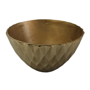 Elegante mesa de comida de frutas tazón para servir forma de hoja de oro antiguo acabado servidor tazón para Decoración de mesa - Product Image 3