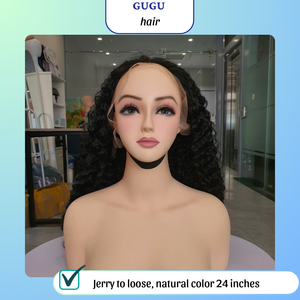Peluca frontal de pelo crudo vietnamita Jerry para perder color natural rizado con precio al por mayor - Product Image 2