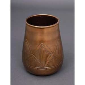 Jarrón de Metal Texturizado Premium para Decoración de Sala de Estar y Exhibición de Flores Elegante con Artesanía Contemporánea Hecha a Mano - Product Image 5