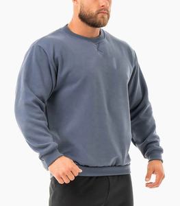 Alaf industries – sweat-shirt uni surdimensionné en coton pour homme, pull-over français en éponge avec fermeture éclair - Product Image 1