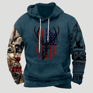 เสื้อมีฮู้ดกีฬาโอเวอร์ไซส์ผ้าฝ้าย - Product Image 2