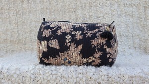 Juego de 3 bolsas de aseo de algodón con estampado floral indio, bolsa de lavado acolchada, Kit de afeitado, estuche de tocador, cierre de cremallera, bolsa de viaje - Product Image 5