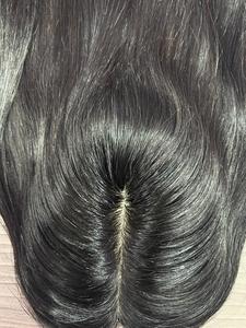 ผ้าไหมสำหรับผู้หญิง5.5 "x 6" 100% ท็อปเปอร์ฐานผ้าไหมรากสีบลอนด์คุณภาพเต็มหนังกำพร้า - Product Image 2