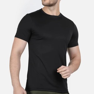 เสื้อยืดผ้าแคนวาสสี100% สำหรับผู้ชายผ้าแคนวาสแขนสั้นระบายอากาศได้ดีแห้งเร็วโลโก้ OEM ตามสั่ง - Product Image 3