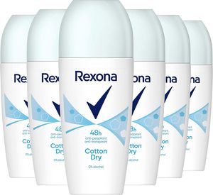 Desodorante antitranspirante Rexona Roll-On Cotton Dry con una fragancia ligeramente floral y discreta inspirada en el algodón - Product Image 4