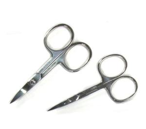 Nouveau jeu de ciseaux à ongles à cuticules OEM pointe fine courbe en acier inoxydable ciseaux de manucure et de pédicure Sharp Safe Care Stock durable - Product Image 1