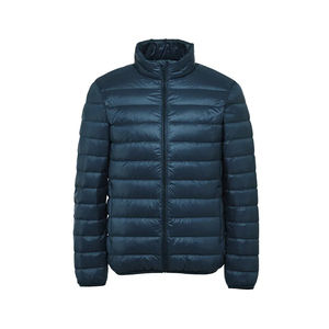Veste d'hiver matelassée 2026 en gros, style streetwear, col montant, poche avant, respirante, coupe-vent, manteau pour homme avec doublure en bambou - Product Image 3