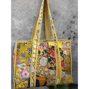 Sac fourre-tout matelassé sac à bandoulière en coton imprimé floral sac écologique durable, Yoga Shopping Beach Artist Boho - Product Image 5