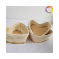 Bol à fruits en rotin à prix compétitif | Bol en bois tissé écologique pour accessoires de cuisine et décoration intérieure du Vietnam