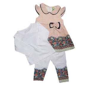 Traje de manga larga para niñas recién nacidas - Melocotón - Product Image 2