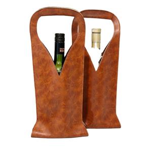 Imra Impex Funda de Lujo para Botella de Vino de Cuero Genuino con Asa, Impermeable, Protectora, Antipolvo, Estuche de Regalo 2026 - Product Image 1