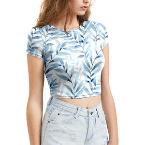 Custom OEM ODM <b>Women</b> Crop Top T <b>Shirts</b> Breathable <b>Loose</b> Fit Street Casual Outdoor Fashionable Stylish Cropped T <b>Shirt</b> - Product Image 1