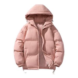 แจ็กเก็ตพองของผู้ชายเสื้อแจ็คเก็ตกันหิมะสำหรับใส่กลางแจ้งโพลีเอสเตอร์สีดำบุฟองน้ำสำหรับฤดูหนาวออกแบบโลโก้ได้ตามต้องการ - Product Image 1