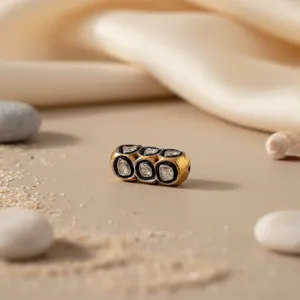 สร้อยคอลูกปัดประณีต ประดับเพชร ชุบทอง สำหรับเป็นของขวัญผู้หญิง - Product Image 3