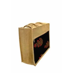 Sac fourre-tout en lin et jute écologique, capacité de 2,5 kg, sac de courses réutilisable, imprimé à l'écran, logo personnalisé, sac de plage pour les courses - Product Image 2
