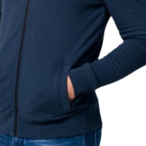 Cárdigan de algodón de alta calidad con capucha y bolsillo con cremallera frontal Vintage Sudadera con capucha para hombre - Product Image 6