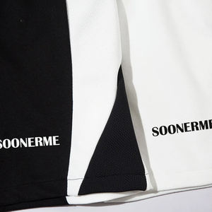 New Unisex Printed Sweat <b>Shorts</b> <b>Quick</b> <b>Dry</b> and Breathable Two Tone Patchwork Fleece Adjustable Elastic Waist Knitted with Pockets - Product Image 5