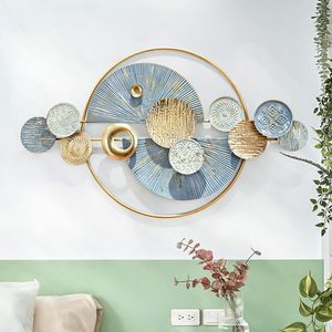 Décoration murale de luxe et élégante pour la maison, hôtel, restaurant, chambre à coucher, décoration florale couleur or, arts suspendus muraux - Product Image 5