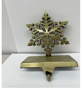 พรีเมี่ยมถุงน่องผู้ถือเกล็ดหิมะออกแบบโลหะ Handmade ถุงน่องสําหรับตกแต่งคุณภาพดีที่สุดที่ดีที่สุดถุงน่องโลหะผู้ถือ - Product Image 2