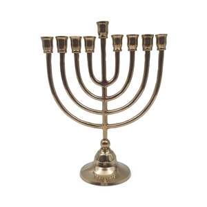 Customizable <b>Gold</b> Finish Menorah Candle Stand for Home Decor for Christmas and Easter for Home and Holiday Decoration - Product Image 4