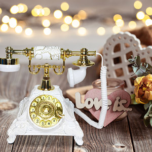 Cordon de <span class=keywords><strong>téléphone</strong></span> fixe européen Vintage <span class=keywords><strong>téléphone</strong></span> fête anniversaire mariage Audio Message livre mode voix bénédiction <span class=keywords><strong>téléphone</strong></span> - Product Image 4