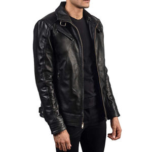 Vestes en cuir pour hommes grande taille de haute qualité respirantes avec impression de logo personnalisé et différentes couleurs prix de gros - Product Image 3