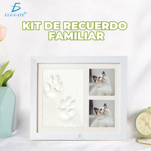 Cornice portafoto A4 per impronte di mani e piedi di neonati e animali domestici, materiale decorativo personalizzabile in MDF, plastica e vetro, senza cottura, per regali - Product Image 6