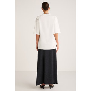 ETHIQUET BUG T-shirt da donna a maniche corte, vestibilità oversize, taglio ampio, con dettagli stampati, 100% cotone organico - Product Image 6
