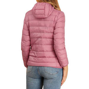 Long Sleeves Zip Up <b>Lightweight</b> <b>Packable</b> Puffer <b>Jacket</b> Top Design High Quality Custom Design Women's Hooded Puffer <b>Jackets</b> - Product Image 2