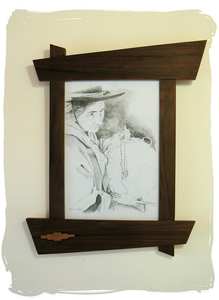 Marco de fotos de madera minimalista moderno con superficie lisa y pulida, ideal para decoración de sala de estar, dormitorio y oficina - Product Image 2