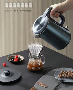 Hervidor Eléctrico con Control de Temperatura, Diseño Inalámbrico, Uso en Exteriores, 1500W, >2.0L, 220V, Apagado Automático, Verde, Doble - Product Image 4